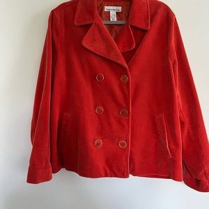 Jones New York sports corduroy jacket Xl in EUC burnt Orange